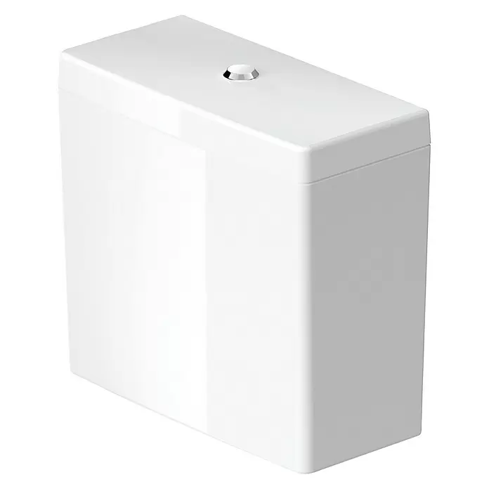 Duravit Starck 3 Spülkasten - Mit schmutzabweisender Glasur, Keramik, Weiß, Links - Diagonale Ansicht