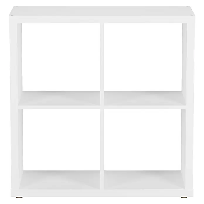 Regal Boflex - L x B x H: 39,2 x 76,5 x 76,2 cm, Weiß - Vorderansicht