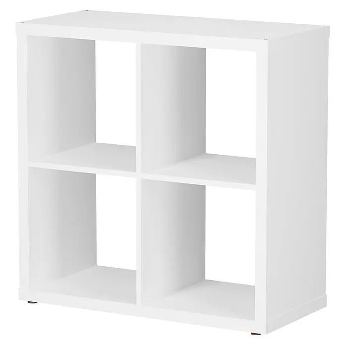 Regal Boflex - L x B x H: 39,2 x 76,5 x 76,2 cm, Weiß - Diagonale Ansicht
