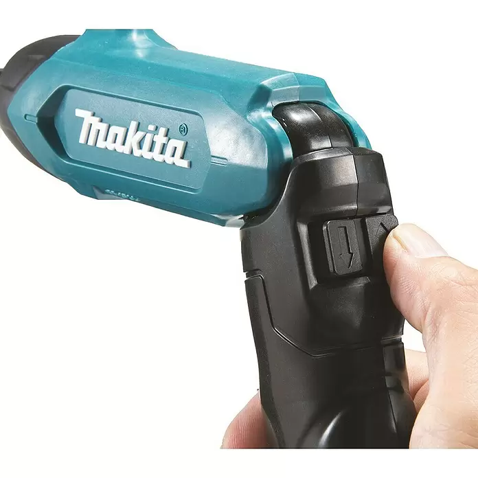 Makita Akku-Knickschrauber DF001DW - 3,6 V, Li-Ionen, 1 Akku, Leerlaufdrehzahl: 220 U/min - Detailaufnahme