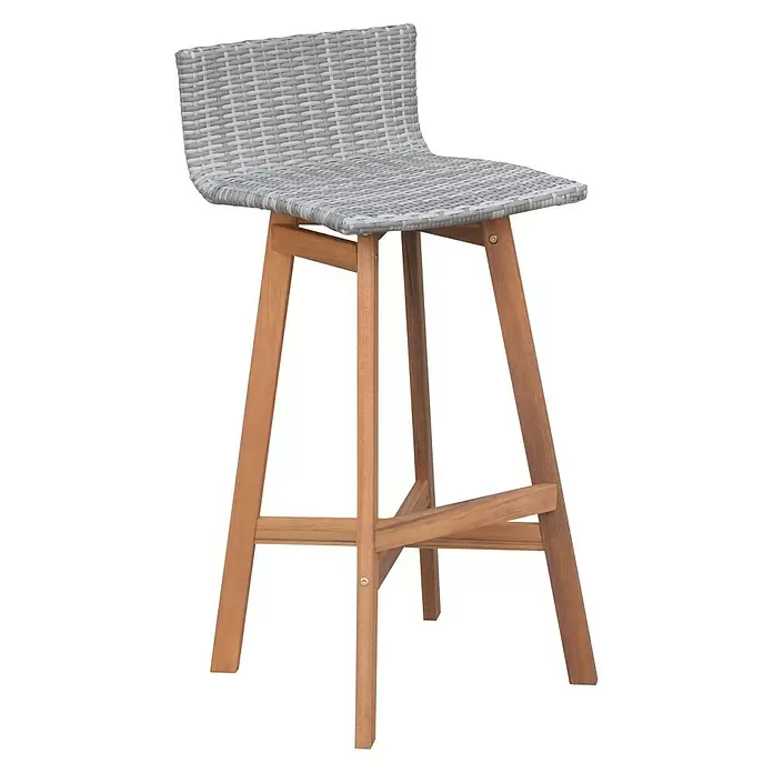 Conjunto de muebles de balcón Madison - 5 piezas, Acacia, Marrón - Vista angular