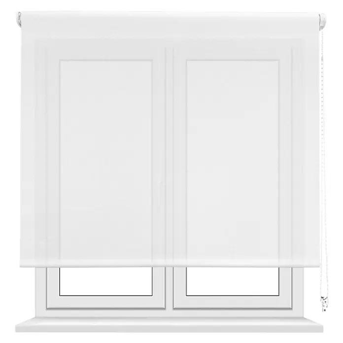 Estor enrollable screen 10% - An x Al: 105 x 250 cm, Blanco - Vista frontal
