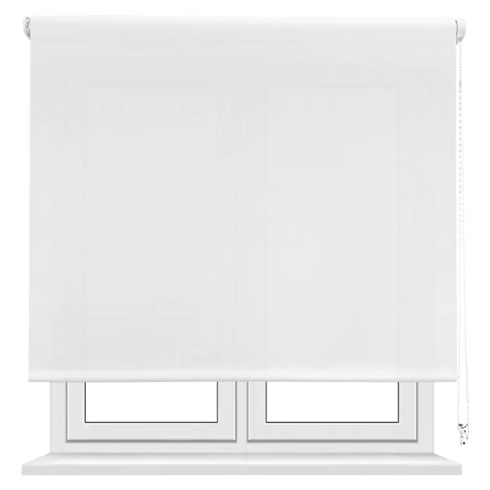 Estor enrollable screen 1% - An x Al: 150 x 250 cm, Blanco - Vista frontal