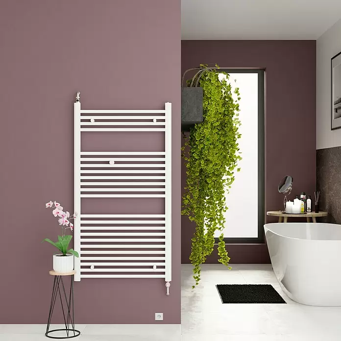 Admiral Kupaonski radijator Berlin - 60 x 117 cm, 598 W, Bijele boje - Živopisni prikaz