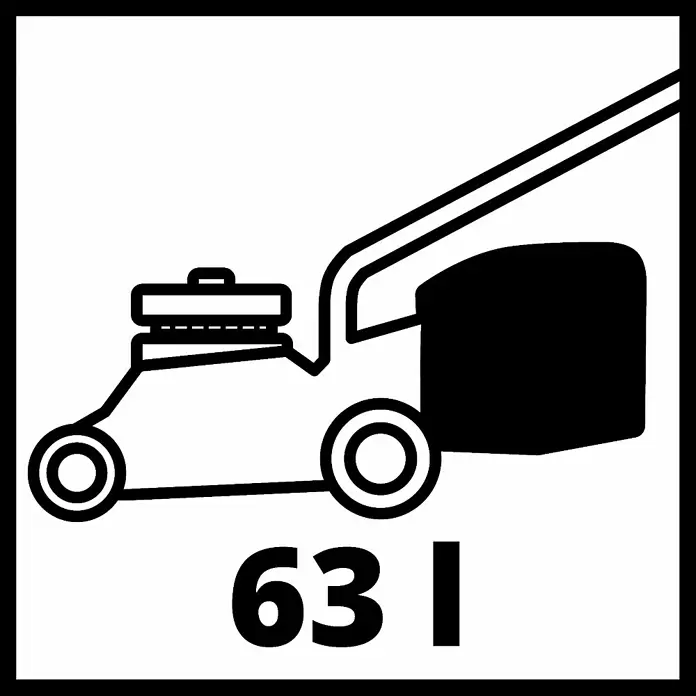 Einhell Power X-Change Akku-Rasenmäher GE-CM 36/43 Li M - 18 V, 2 Akkus, 4 Ah, Schnittbreite: 43 cm - Skizze