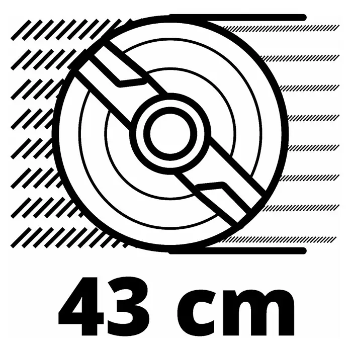 Einhell Power X-Change Akku-Rasenmäher GE-CM 36/43 Li M - 18 V, 2 Akkus, 4 Ah, Schnittbreite: 43 cm - Anwendungsbeispiel