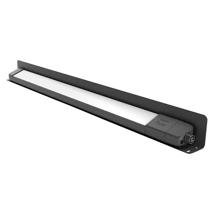 Philips Hue LED-Außenleuchte Amarant - 20 W, Schwarz, IP65 - Diagonale Ansicht
