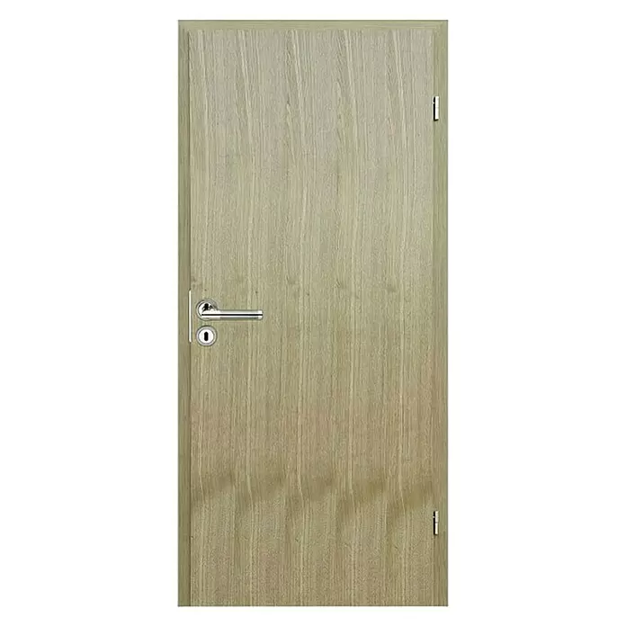 Eurolam Sobna vrata - 1.000 x 2.050 mm, DIN graničnik: Desno, Središnji položaj: Puna iverica - Pogled sprijeda