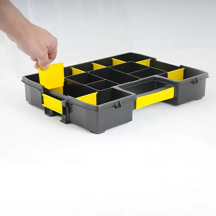 Stanley Junior Kleinteilekoffer Sortmaster Junior - Ohne Inhalt - Anwendungsbeispiel