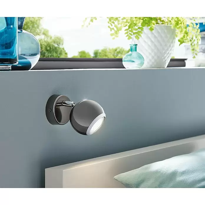 Eglo LED-Deckenstrahler BIMEDA - 3 W, Nickel-nero/Chrom, 1 Stk. - Stimmungsaufnahme