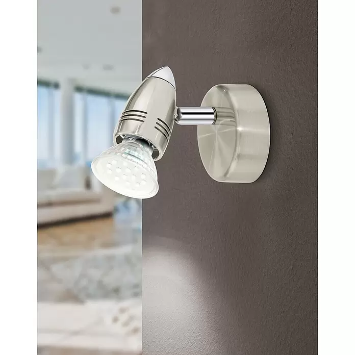 Eglo LED-Deckenstrahler MAGNUM-LED - 3 W, Nickel-matt/Chrom, 1 Stk. - Stimmungsaufnahme