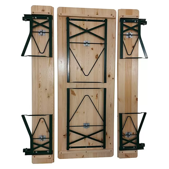Pivska garnitura s naslonom za leđa IPA West - D x Š: 180 x 70 cm - Pogled odozdo