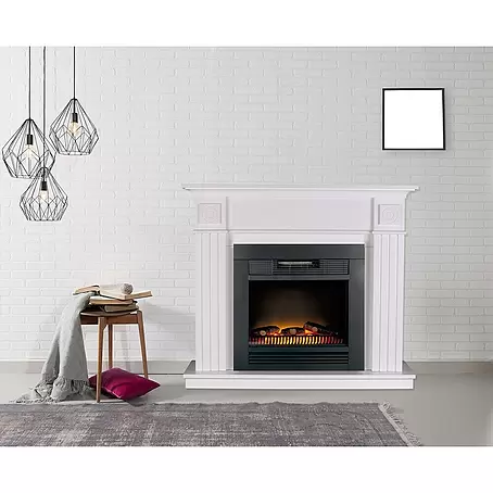 Chimenea eléctrica y Marco Da Vinci