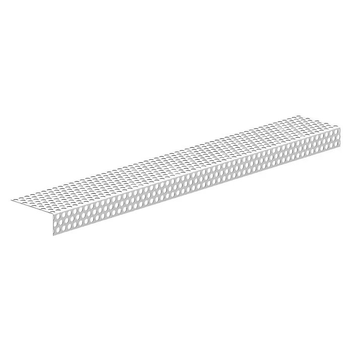 Sarei Lochblechprofil - Typ: HG 12, 1.000 x 73 x 25 mm, Aluminium - Diagonale Ansicht