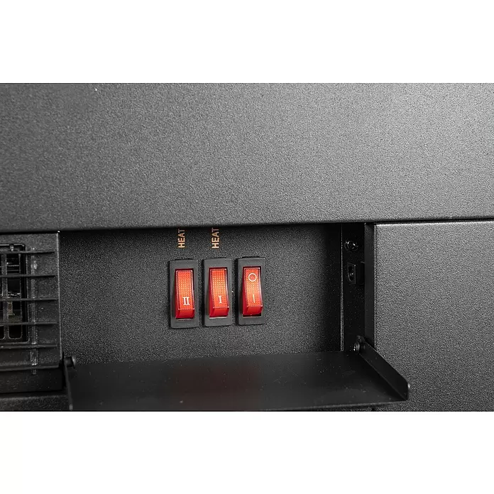 Chimenea eléctrica Da Vinci - 1.800 W, Negro, L x An x Al: 23 x 62 x 67 cm - Primer plano
