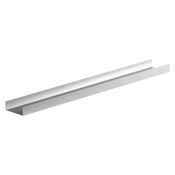 Sarei U-Profil - Typ: HG 5, 1.000 x 60 x 20 mm, Aluminium - Diagonale Ansicht