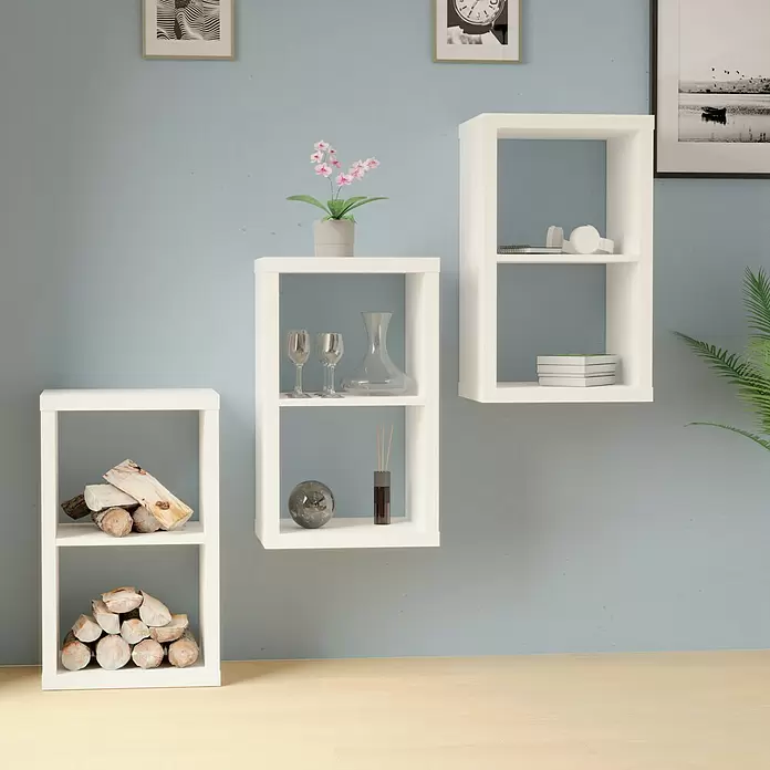 Regal Boflex - L x B x H: 39,2 x 41,3 x 76,2 cm, Weiß - Stimmungsaufnahme