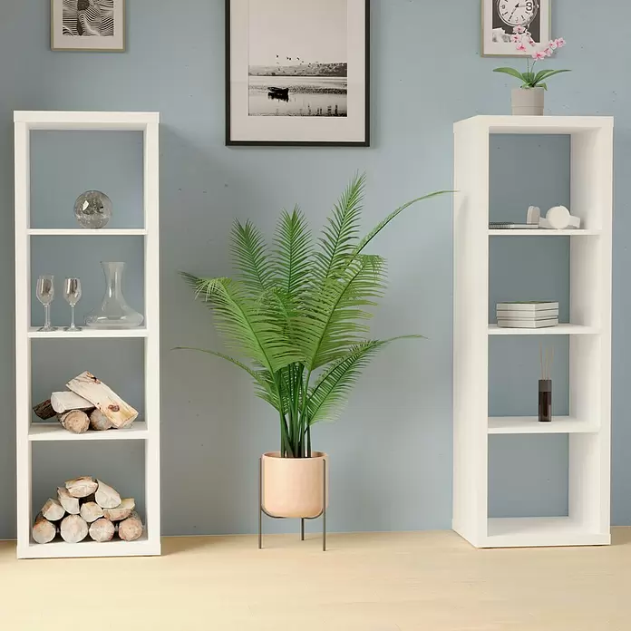 Regal Boflex - L x B x H: 39,2 x 41,3 x 146,6 cm, Weiß - Stimmungsaufnahme