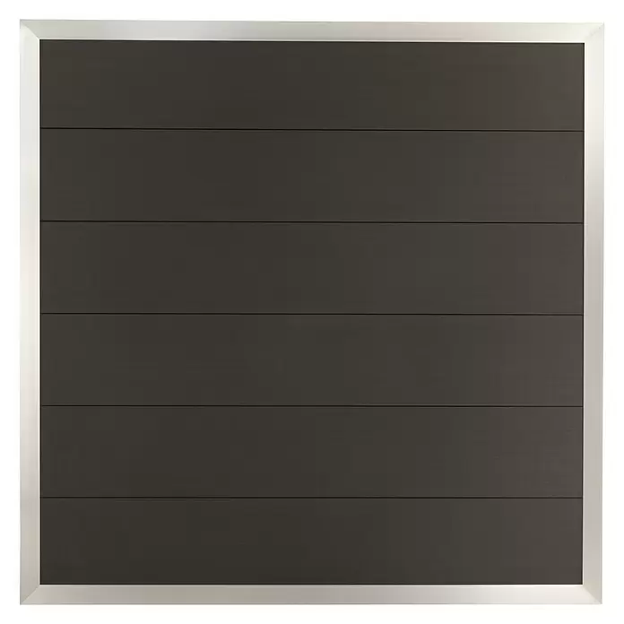 Sichtschutzelement Roma - 180 x 180 cm, Gerade, Anthrazit - Vorderansicht