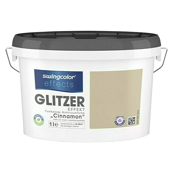 swingcolor Boja s efektom Glitter - Cinnamon, 1 l - Pogled sprijeda