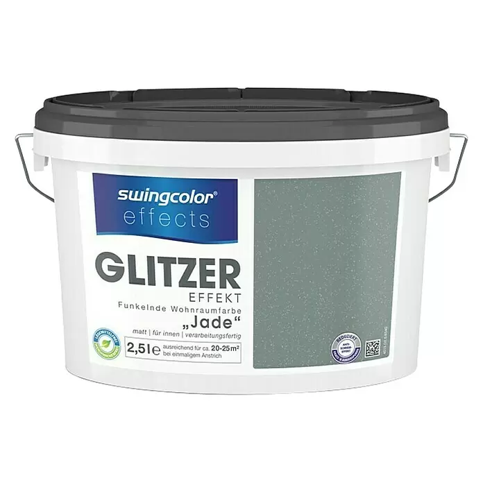 swingcolor Boja s efektom Glitter - Jade, 2,5 l - Pogled sprijeda