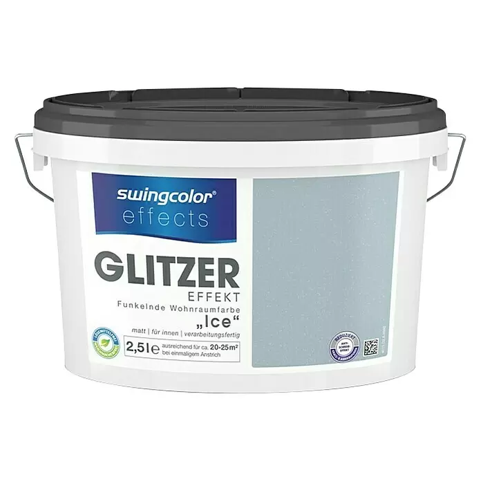 swingcolor Boja s efektom Glitter - Ice, 2,5 l - Pogled sprijeda