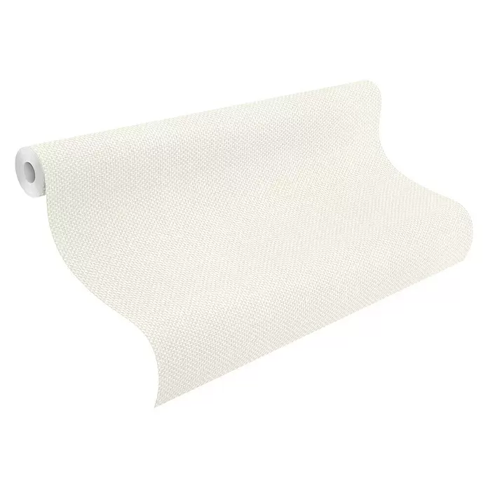Textilan Glasfasertapete - Weiß, 12,5 x 1 m, Grob - Diagonale Ansicht