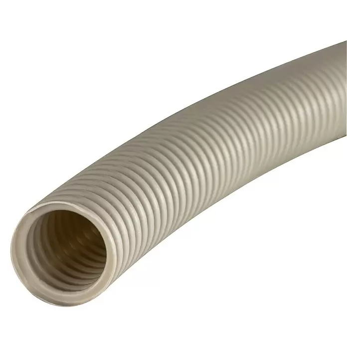 Flexrohr - EN 25, 25 m, Kunststoff, 320 N, Grau - Detailaufnahme