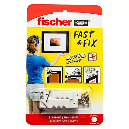 Fischer  Gancho para colgar cuadros rectos Fast & Fix