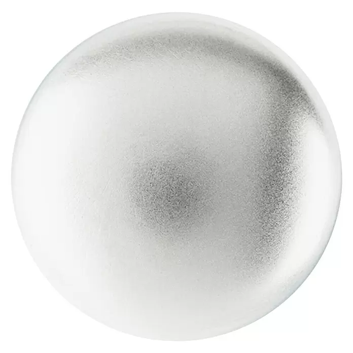 Möbelknopf - Sonstige, Verchromt, Durchmesser: 25 mm, Silber - Vorderansicht