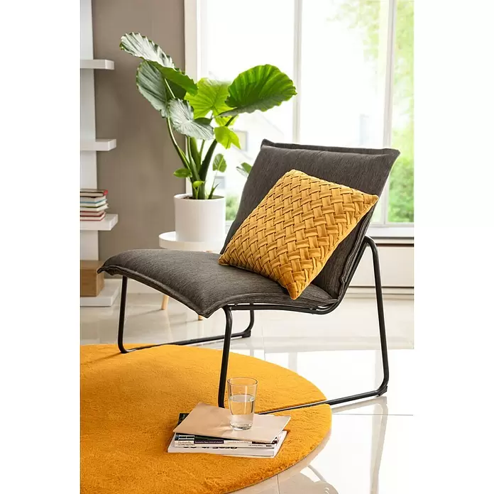 Kissen Classy - Ocker, 45 x 45 cm, 100 % Polyester - Stimmungsaufnahme