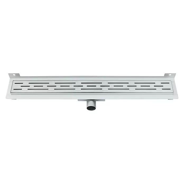 Best Design Douchegoot Nice met muurflens - 100 cm, Roestvrij staal - Vooraanzicht