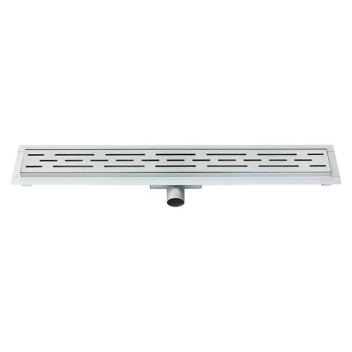 Best Design Douchegoot Nice met flens - 120 cm, Roestvrij staal - Vooraanzicht