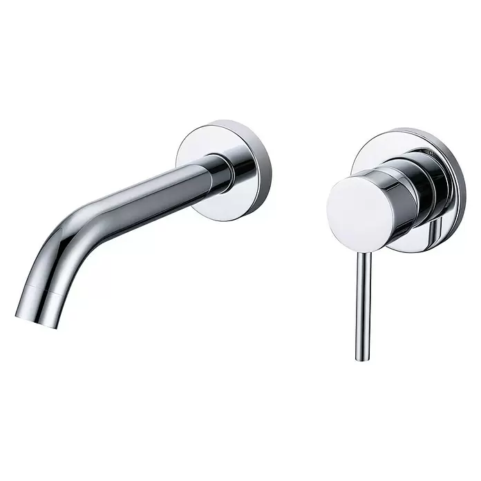 Best Design Wastafelkraan Inbouw Otto - Chroom - Diagonaal zicht