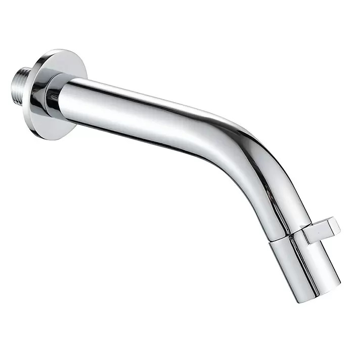 Best Design Wand fonteinkraan Solo - Chroom, Glanzend - Diagonaal zicht