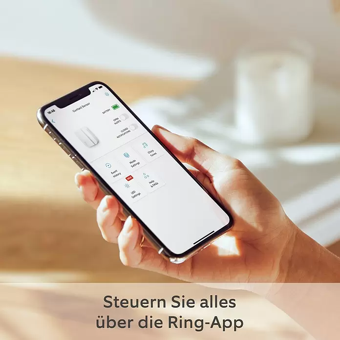 Ring Alarm Sicherheit Starter-Paket 5-teilig 2. Generation - Smarte Steuerung: Ring App - Anwendungsbeispiel