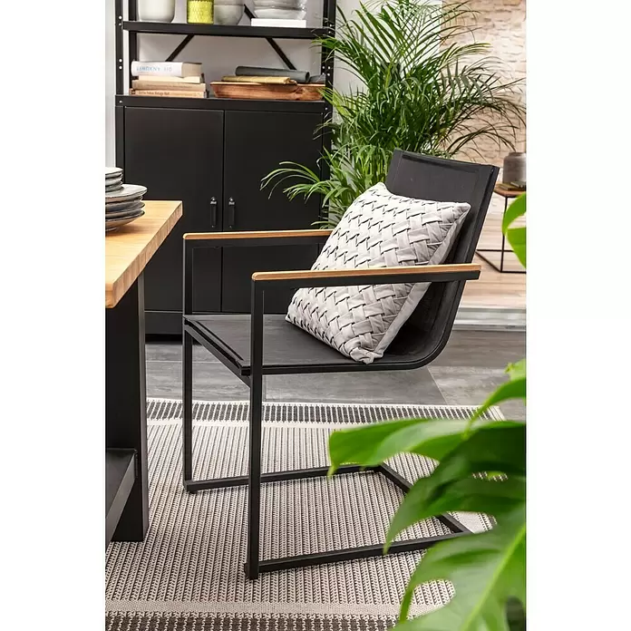 Outdoor-Teppich Arizona - Anthrazit/Hellgrau, 230 x 160 cm, 100 % Polypropylen - Stimmungsaufnahme