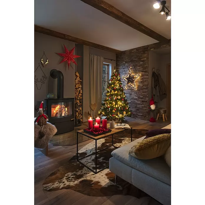 Esbeco Deko-Kuhfell - Exotisch Dunkel, 100 % Echtfell, Fläche ca.: 3 m² - 4 m² - Stimmungsaufnahme