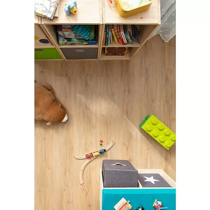 b!design Podna vinilna obloga Rigid Maxi Ashton - 1.220 x 228 x 4,8 mm, Rustikalni pod - Živopisni prikaz