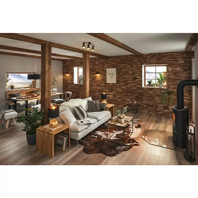 Reality Leuchten Nina Deckenstrahler Nina - 120 W, L x B x H: 58 x 11 x 21 cm, Schwarz, E14, 3 Stk. - Stimmungsaufnahme