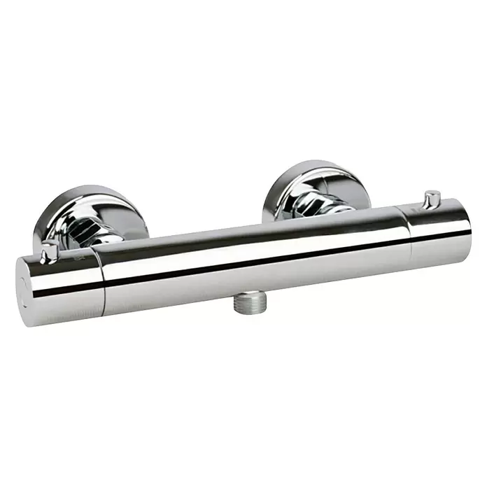 Best Design Douchethermostaat Heavy - Chroom - Diagonaal zicht