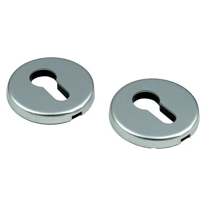 Rozet klik rond PC F1 - Diameter: 50 mm, Aluminium, F1 - Diagonaal zicht