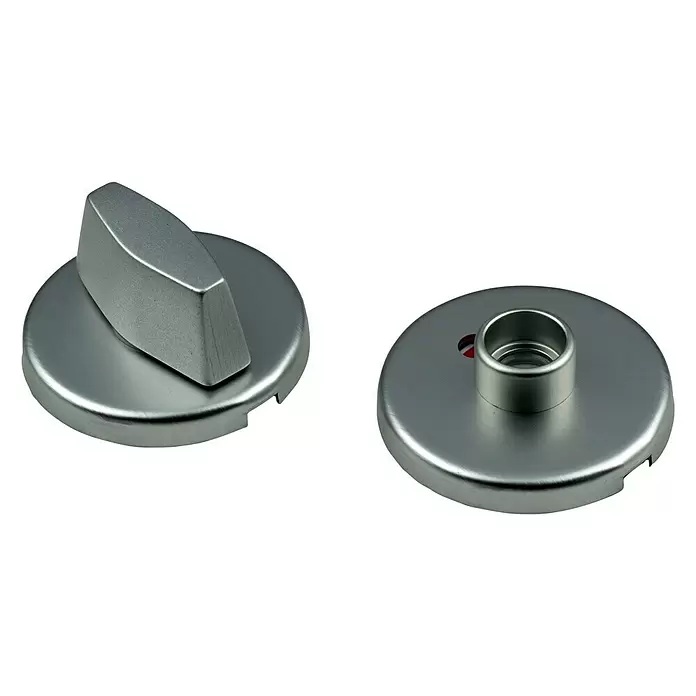 Rozet klik rond WC F1 - Diameter: 50 mm, Aluminium, F1 - Diagonaal zicht