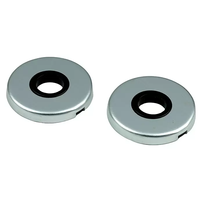 Rozet klik rond krukgat F1 - Diameter: 50 mm, Aluminium, F1 - Diagonaal zicht