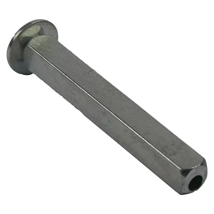 Wisselstift met aanslag 8 mm - l x b: 65 x 8 mm - Diagonaal zicht
