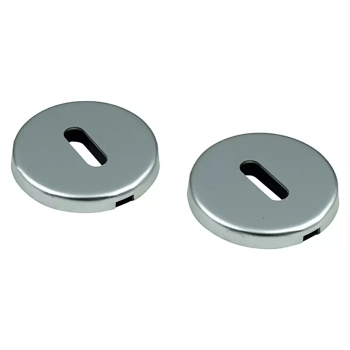 Rozet klik rond SLGT F1 - Diameter: 50 mm, Aluminium, F1 - Diagonaal zicht