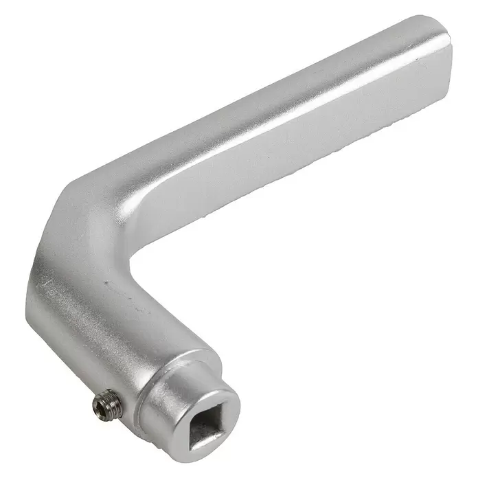 Deurbeslag kruk Z per stuk - F1, Aluminium, 1 stk. - Diagonaal zicht