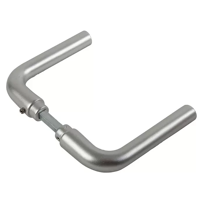 Deurbeslag kruk L - F1, Aluminium, 1 paar - Diagonaal zicht