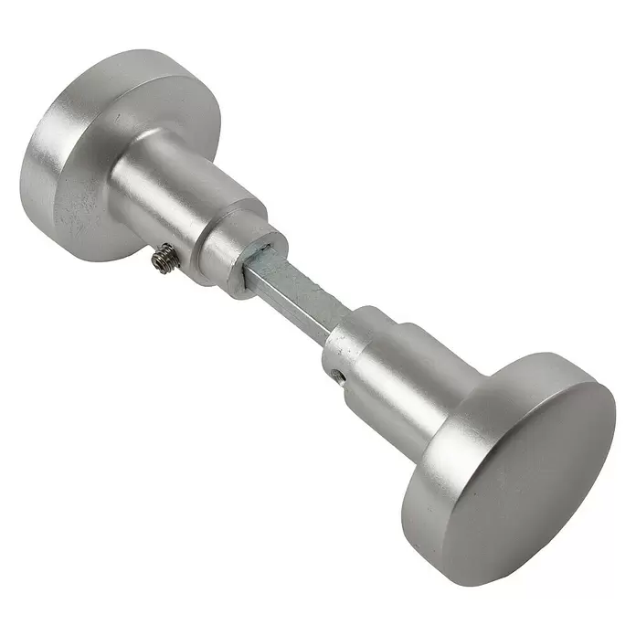 Knopkruk recht 169/50 - Aluminium, 1 paar - Diagonaal zicht