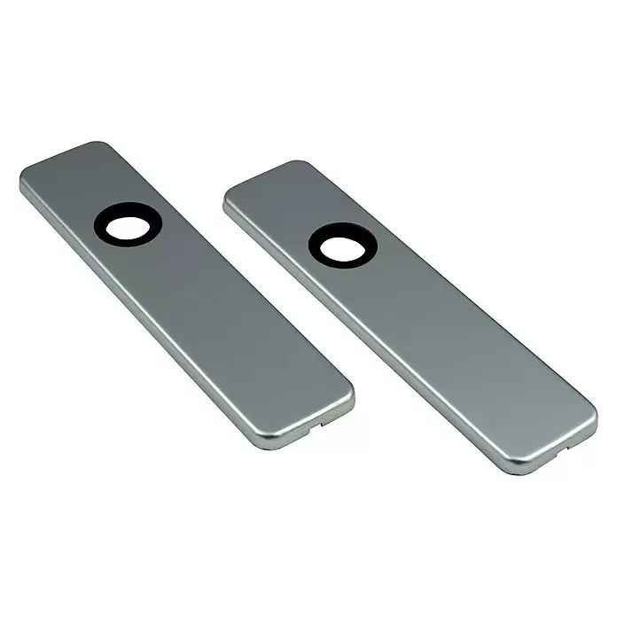 Deurbeslag klikschild blind recht - Aluminium - Diagonaal zicht